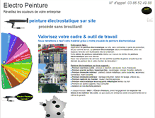 Tablet Screenshot of electro-peinture.com